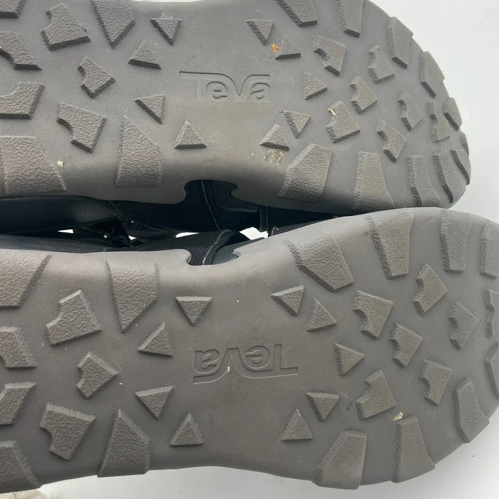 Teva Mens Black Closed Toe Sport Sandals Hook & Loop Water Hiking‎ 13 trail